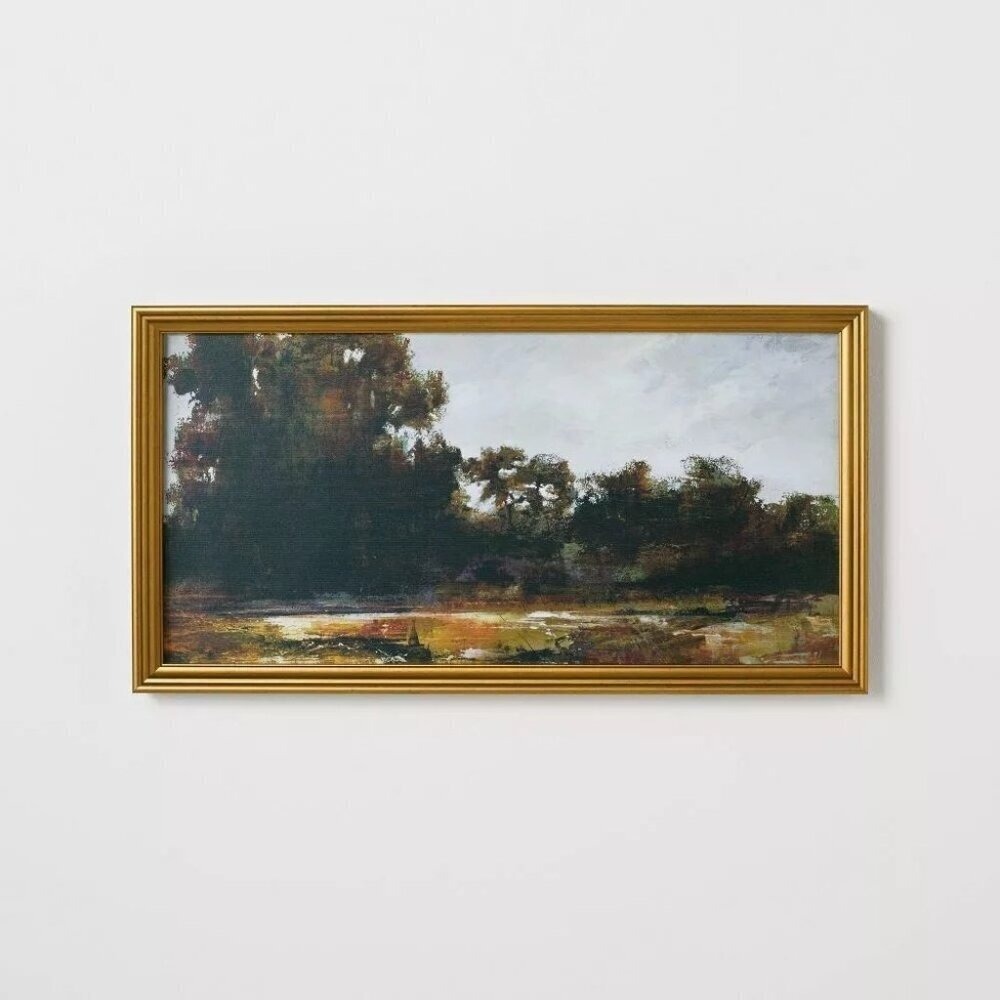 13.9x25.4 Horizontal Landscape Framed Canvas Wall Art - Threshold Studio McGee